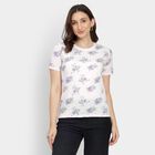 Ladies' Round Neck T-Shirt, गुलाबी, small image number null