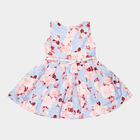 Girls All Over Print Frock, Light Blue, small image number null