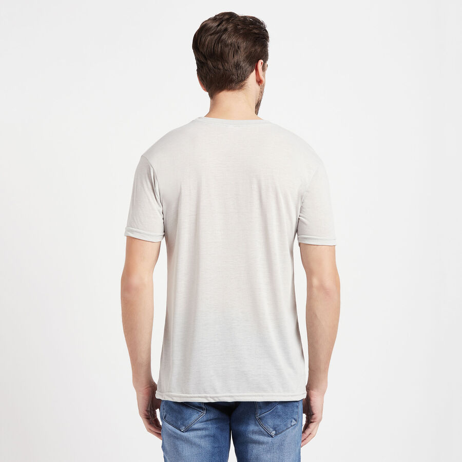 Round Neck T-Shirt, Light Grey, large image number null