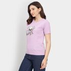 Ladies' Round Neck T-Shirt, लाइलेक, small image number null