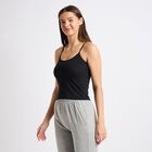 Ladies' 100% Cotton Slips , काला, small image number null