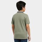 Boys' Light Green Cotton Crew Neck Casual T-Shirt, Light Green, small