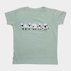 Girls' T-Shirt, हल्का हरा, small
