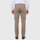 Men's Light Grey Slim Fit Chino Trousers, हल्का ग्रे, small