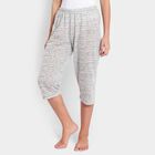 Printed Flared Capri, Light Grey, small image number null