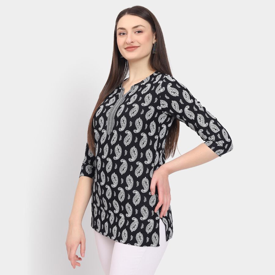 Ladies' Kurti, काला, large image number null