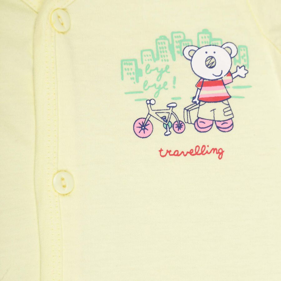 Infants Solid Baba Suit, Yellow, large image number null