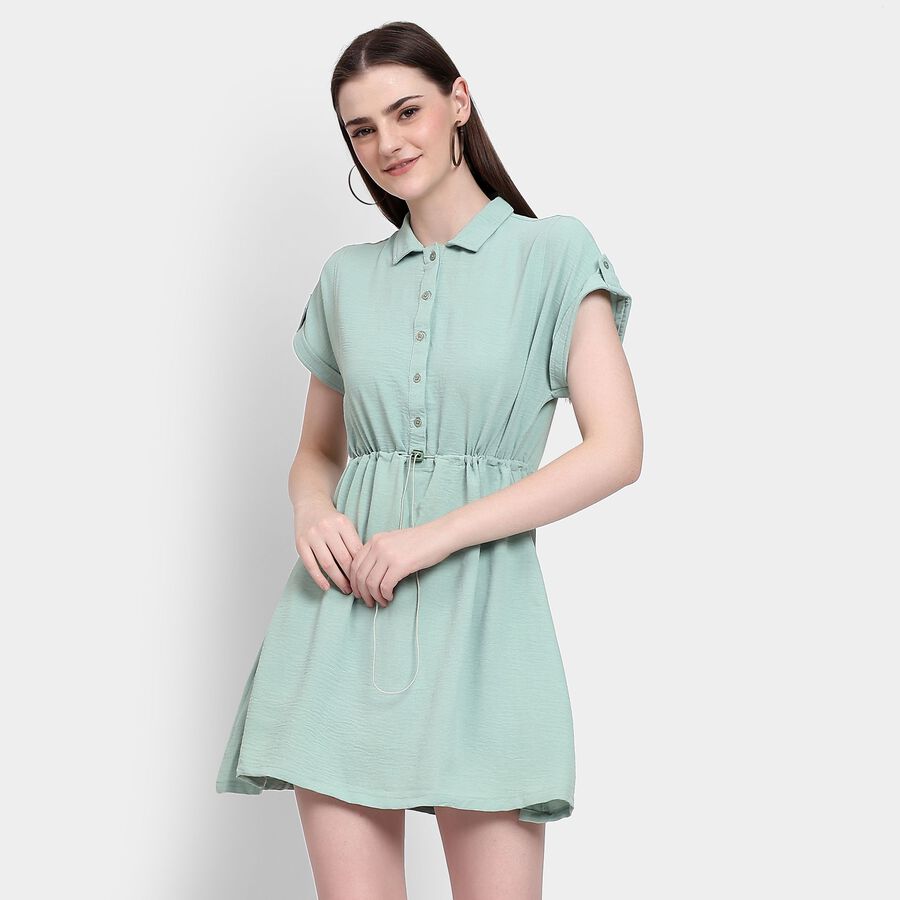 Ladies' Dress, हल्का हरा, large image number null
