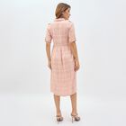 Women's Soft Pink Collared Casual Dress, गुलाबी, small image number null
