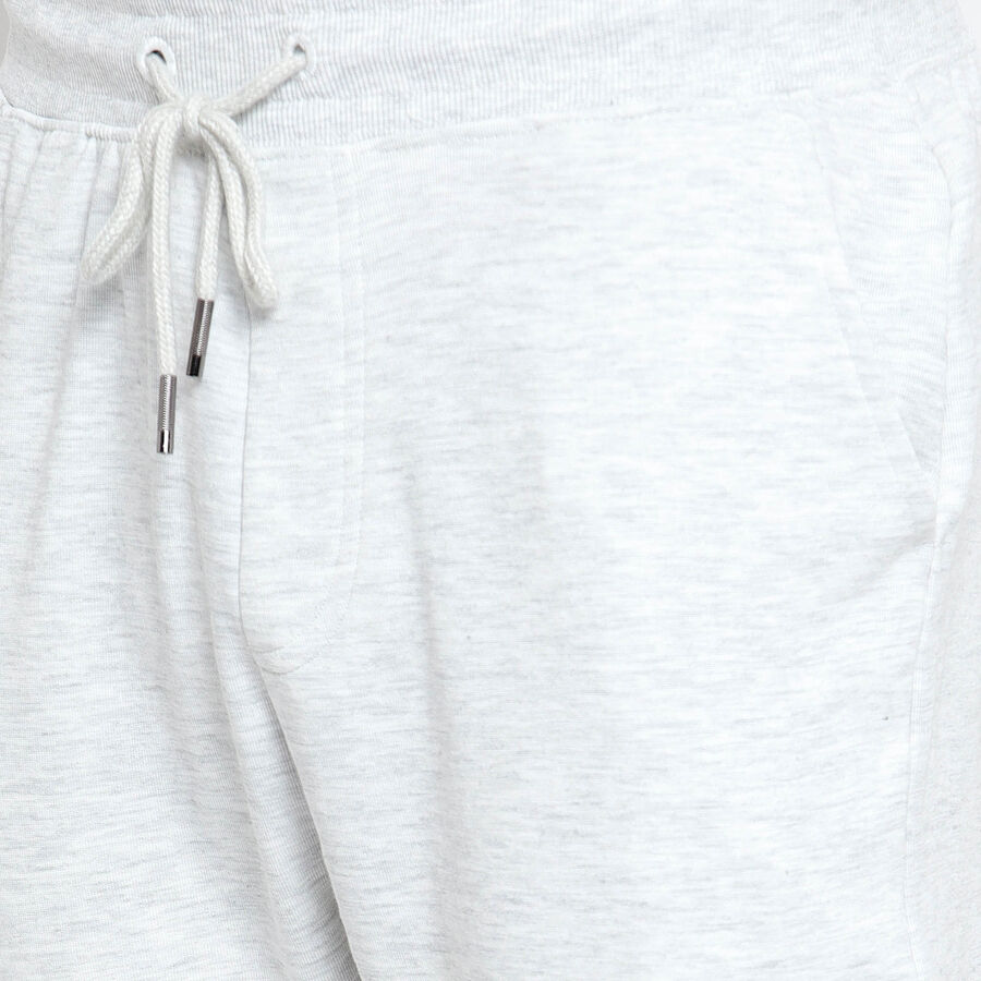 Solid Track Pants, Melange Light Grey, large image number null
