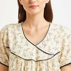 Cotton Printed Nighty, Yellow, small image number null