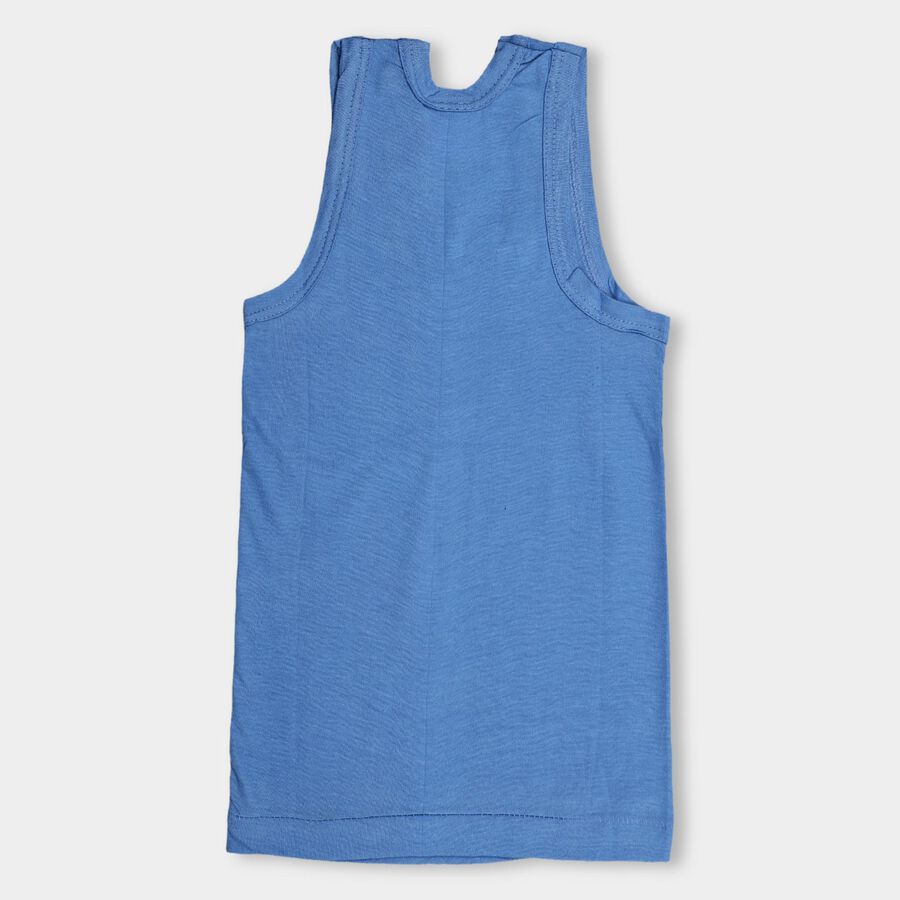 Boys' 100% Cotton Vest (Pack of 2), हल्का नीला, large image number null
