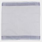 Men's White Striped Pack of 3 Handkerchief, सफ़ेद, small