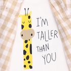 Infants Light Beige Cotton Half Sleeve Classic Casual Shirt, Beige, small image number null