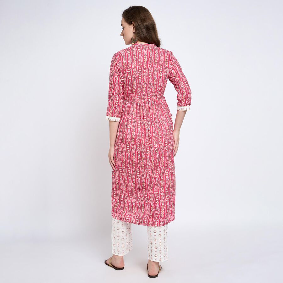 Ladies' Kurta Pyjama Set, Fuchsia, large image number null