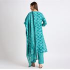 Ladies' Ethnic Set , टील ब्लू, small image number null