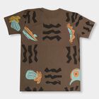 Boys' 100% Cotton Half Sleeves T-Shirt, Olive, small image number null