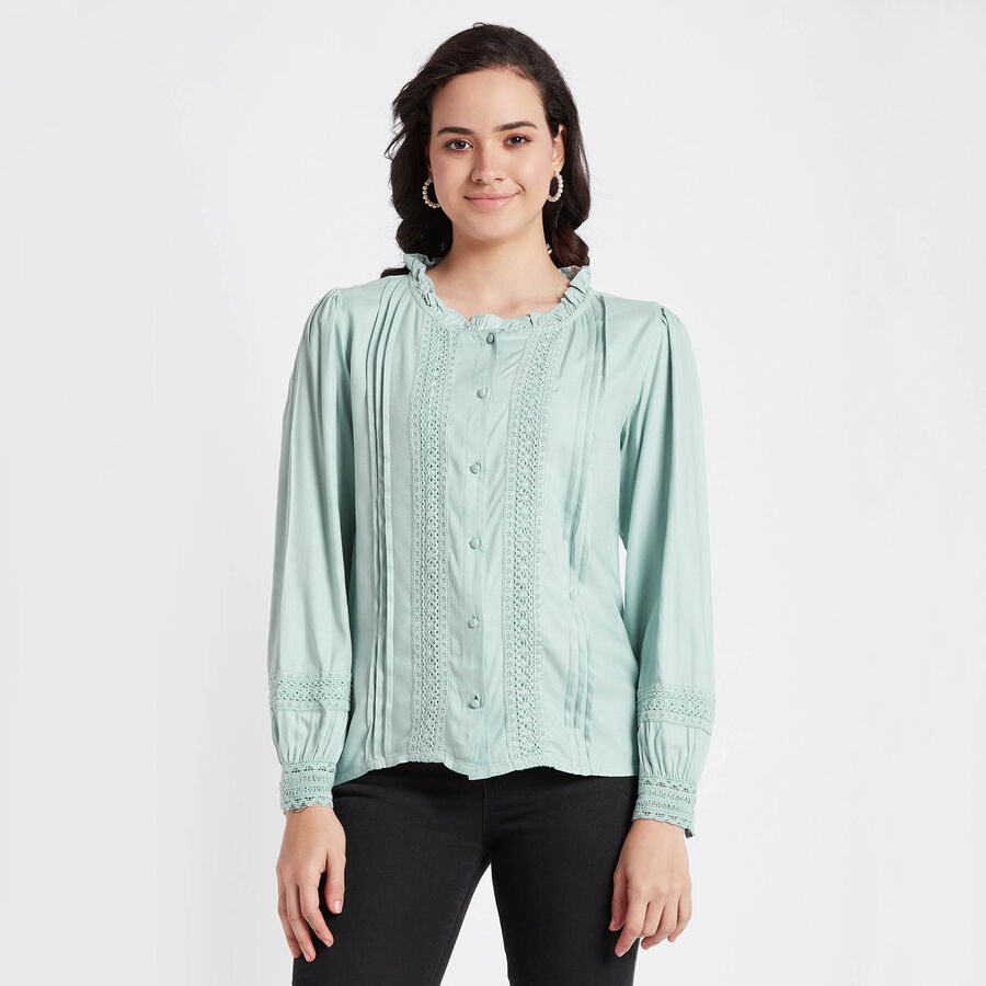 Solid Shirt, Light Green, large image number null
