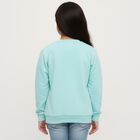 Girls AQA Crew Neck Casual Sweatshirt, एक्वा, small image number null