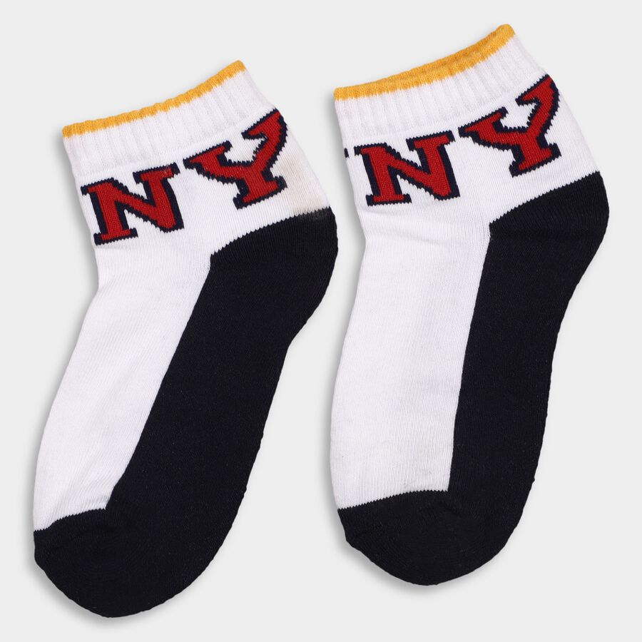 Boys' Socks (Pack of 2), Navy Blue, large