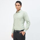 Men's Pale Sage Green Spread Collar Classic Formal Shirt, हल्का हरा, small
