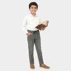 Boys Grey Straight Fit Washed Jeans, Light Grey, small
