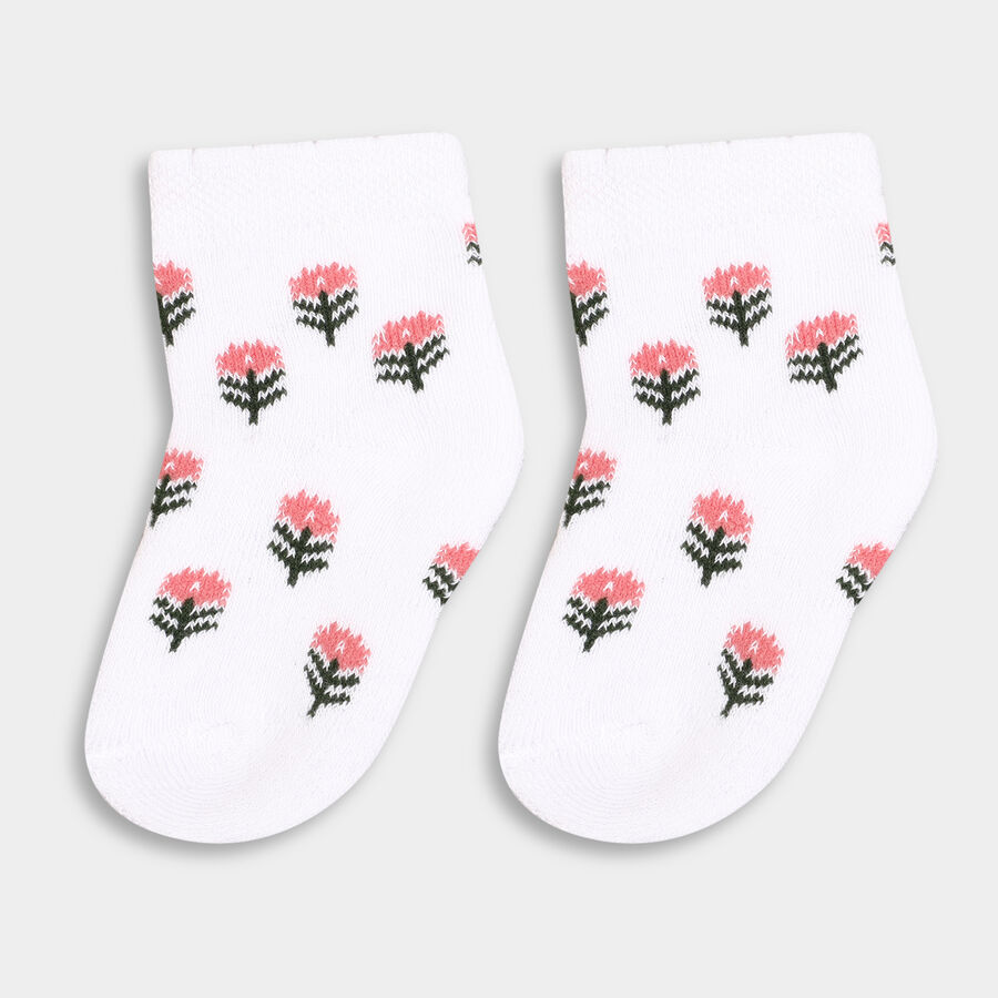 Infant's Socks (Pack of 2), White, large image number null