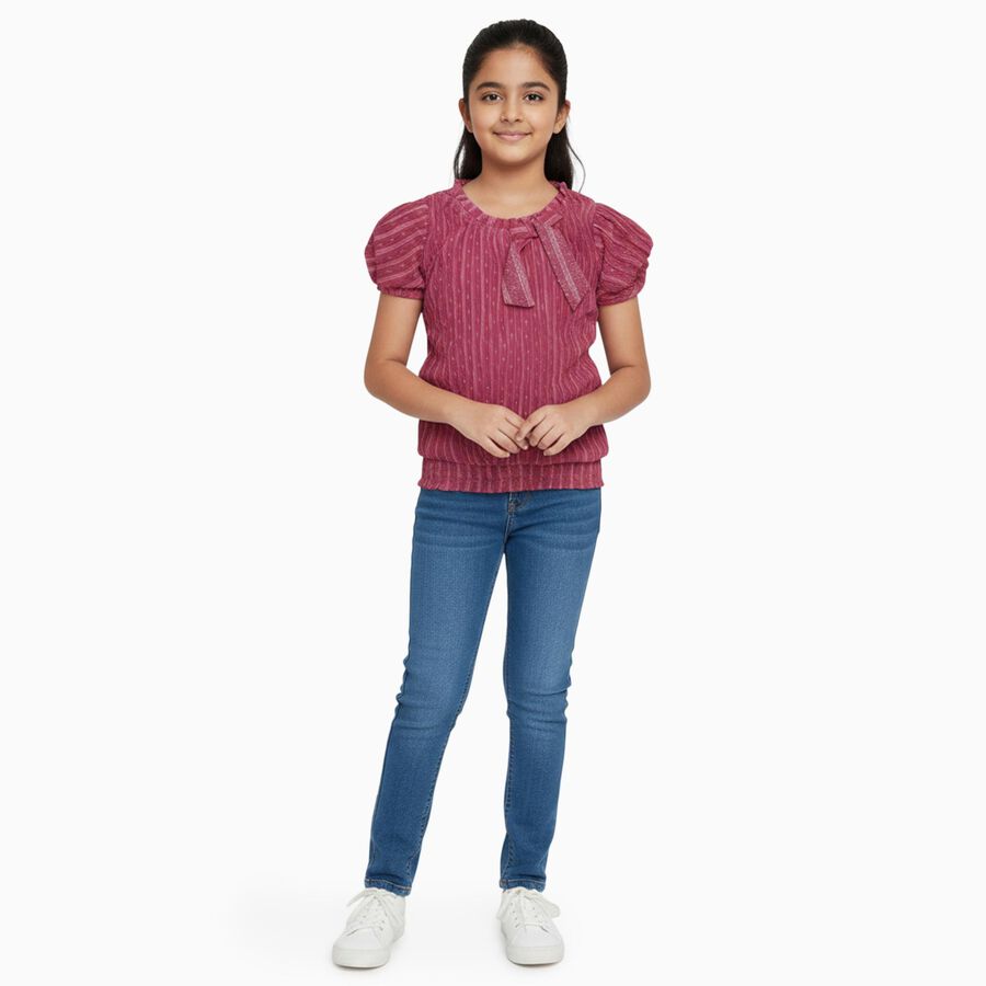 Girls' T-Shirt, गुलाबी, large