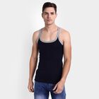 Single Jersey Sleeveless Gym T-Shirt, Navy Blue, small image number null