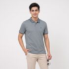 Men's Dark Blue Polo Neck Polo T-Shirt, Dark Blue, small