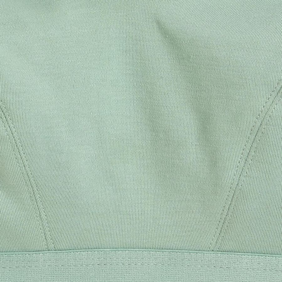 Women's Light Green Cotton Blend V-Neck Casual Bra, Light Green, large