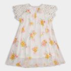 Girls' Frock , ऑफ व्हाइट, small