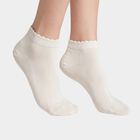 Women's Assorted Regular Fit Solid Pack of 3 Socks, चुनिंदा, small