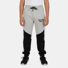 Boys' Light Grey Regular Fit Sports Printed Pyjama, Light Grey, small