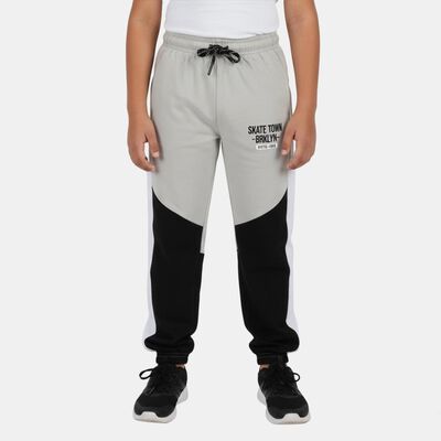 Boys' Light Grey Regular Fit Sports Printed Pyjama