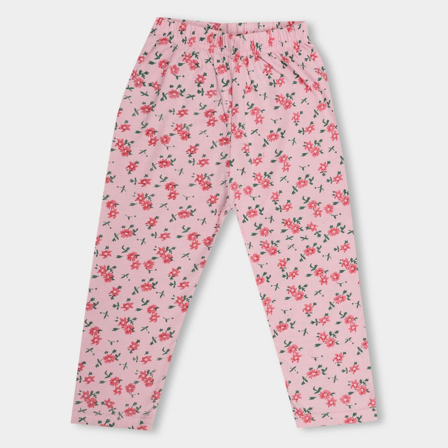 Girls' Pyjama, हल्का गुलाबी, large image number null