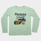 Boys Mint Green Crew Neck Regular Boys T-Shirt, Light Green, small