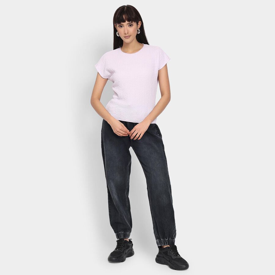 Ladies'  Crop  Top, लाइलेक, large image number null