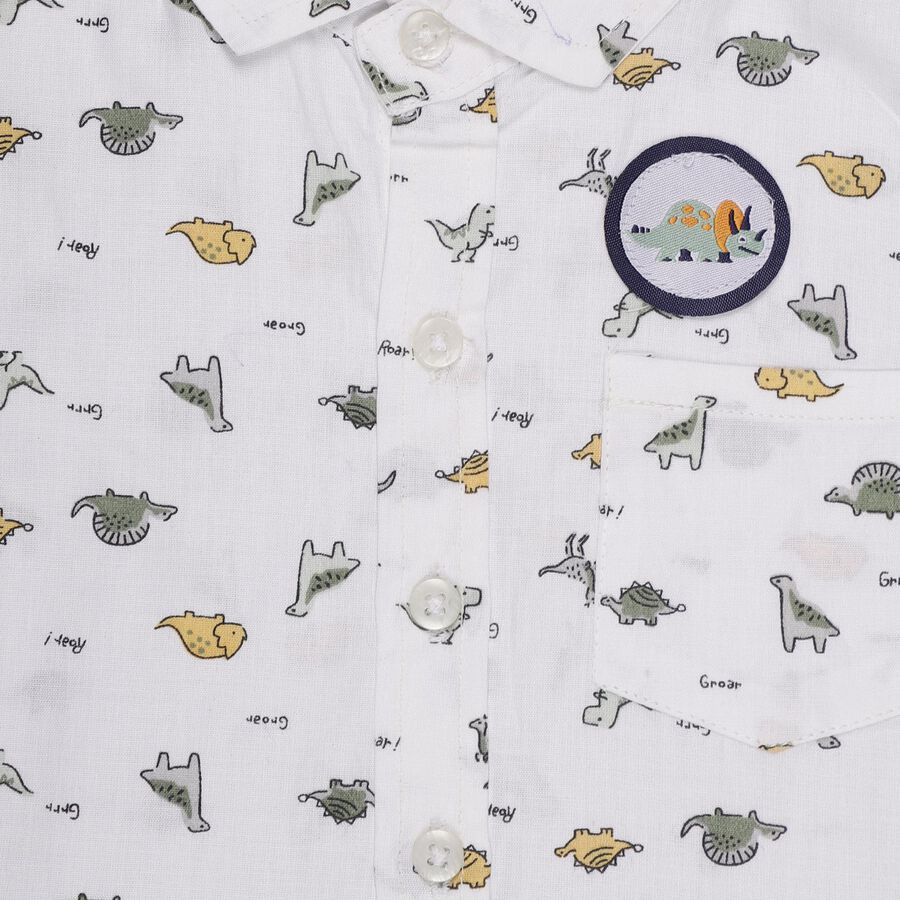 Infants' 100% Cotton Shirt, सफ़ेद, large image number null