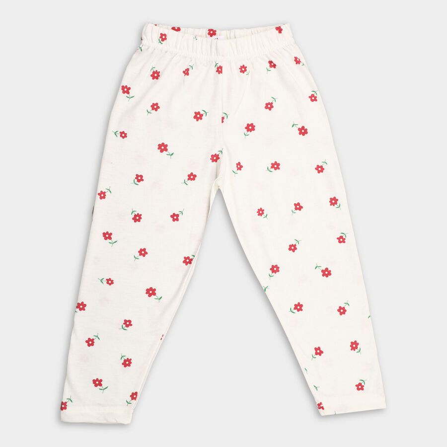 Girl's Pyjama, Off White, large image number null