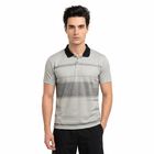 Men's Grey Crew Neck Regular Drifit T-Shirt, Light Grey, small