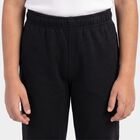 Boys' Black Straight Fit Graphic Printed Pyjama, काला, small