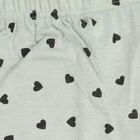 Girls' Light Mint Green Flared Printed Capri, Olive, small image number null