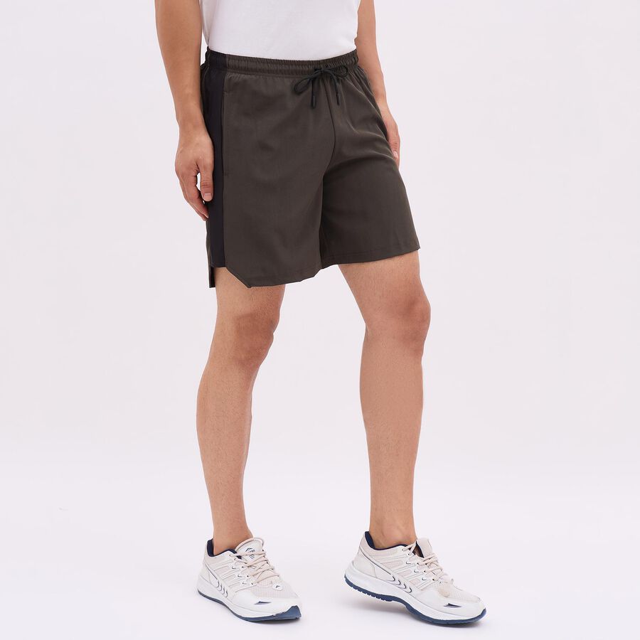 Men's Dark Olive Regular Fit Active Bermuda Shorts, Olive, large image number null