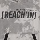 Boys Light Grey Hooded Neck Printed Sweatshirt, Light Grey, small image number null