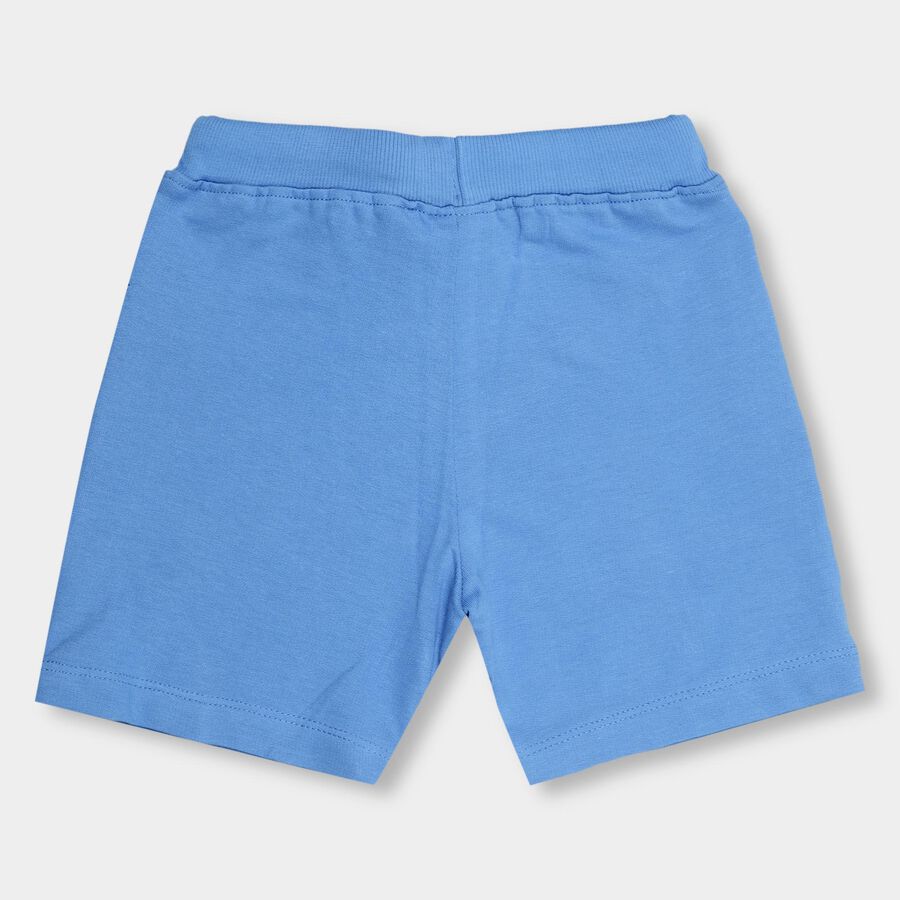 Boys' 100% Cotton Bermudas, Mid Blue, large image number null