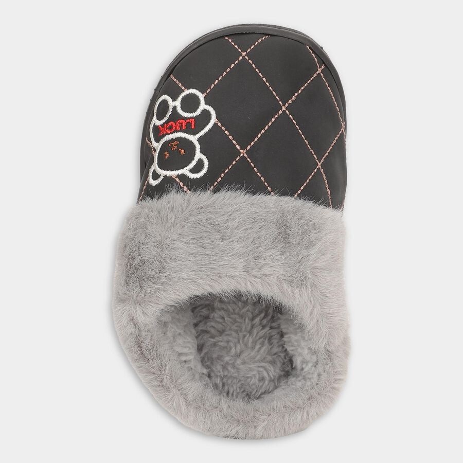 Kids' Winter Slipper, Black, large image number null