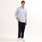 Men's Light Blue Cotton Classic Casual Shirt, Light Blue, small image number null