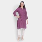 Ladies' Kurta , बैंगनी, small image number null