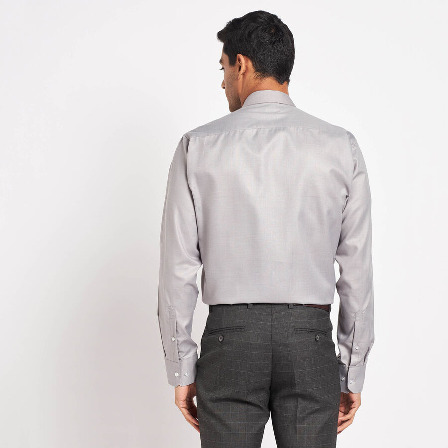 Solid Formal Shirt, Dark Grey, large image number null